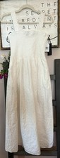 Black Tape Women’s Maxi Sundress-NWT-Large-White-Pockets. Measurements Below 