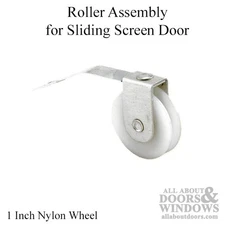 V-Spring Tension Roller Assembly 1" Nylon Center-Groove Wheel 1/4" Width