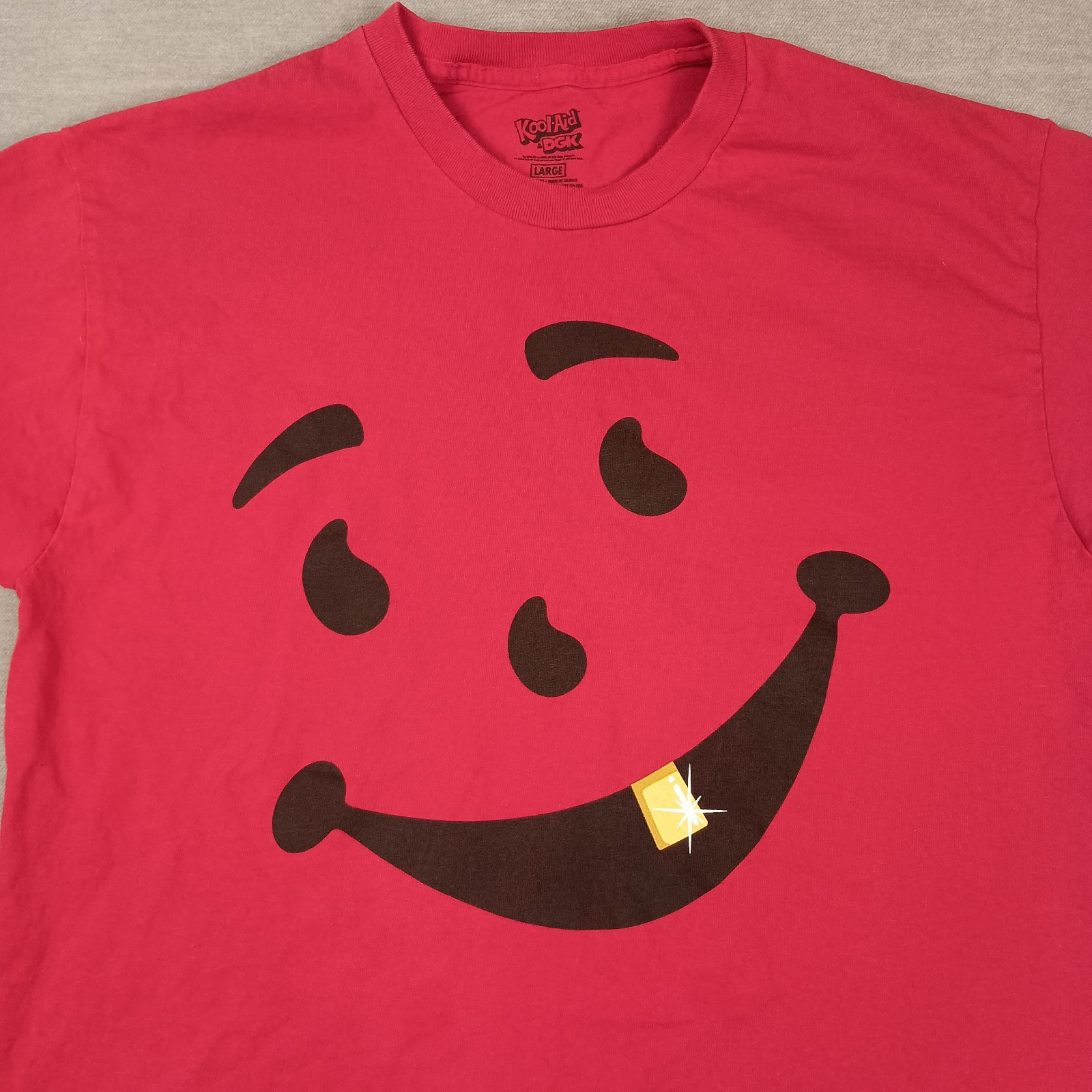 DGK Kool Aid T-Shirt Size Large Red Graphic Skater Streetwear Short Sleeve