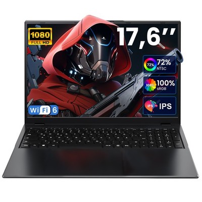 2026 NEU Jumper 17,6-Zoll-Laptop 16 GB RAM 640 GB Speicher N95 Intel Windows 11