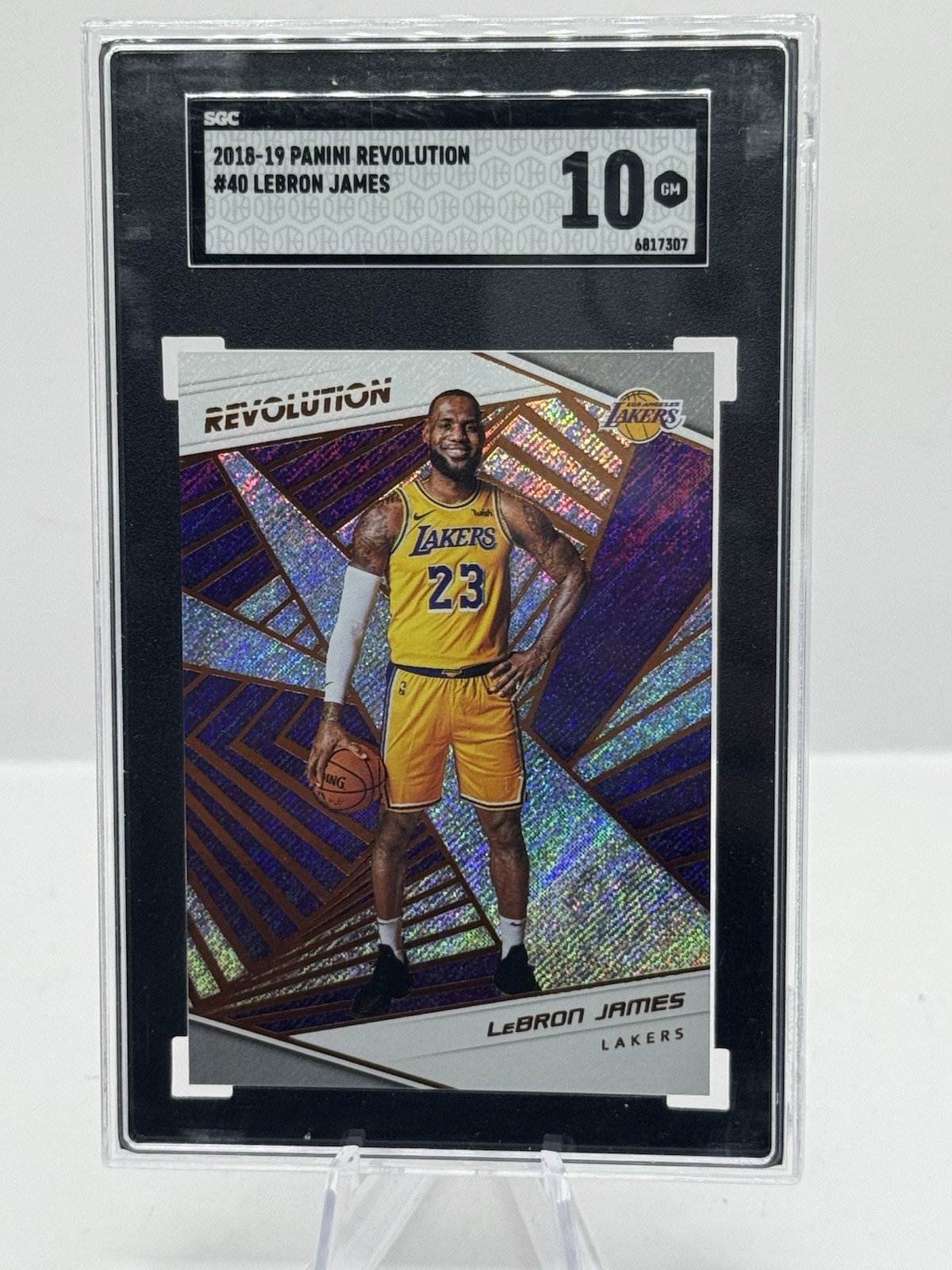 LeBron James SGC 10 2018-19 Panini Revolution #40 Los Angeles Lakers