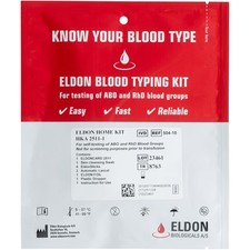 Eldoncard INC Blood Type Test Complete KIT - Find Out if You are A, B, O, A...