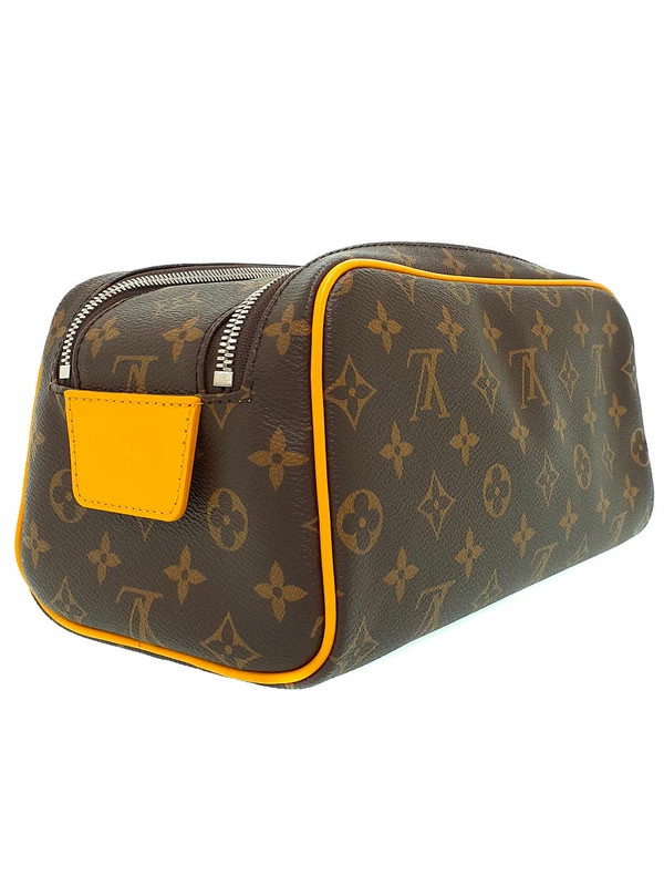 LOUIS VUITTON Monogram Macassar Dopp Kit M12643 Men s Handbag  Used