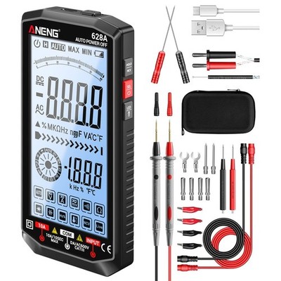 USB Rechargeable Digital Multimeter Tester True RMS  6000 Counts 1000V AC/DC NCV