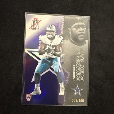 Topps Signature Tyler Booker Cowboys #180 059/100