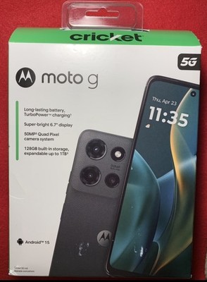 Cricket Wireless Motorola Moto G 5G (2025) 128gb - 6.7'' HD+ 50MP, New Sealed