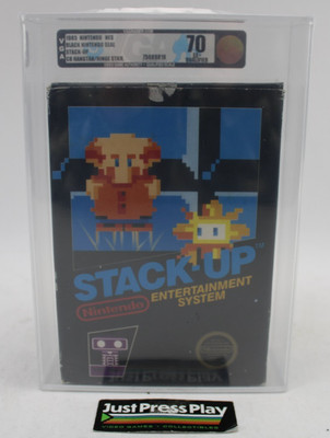 Stack-Up 1st Print Sticker Seal Black Box Nintendo NES VGA Bronze Q70