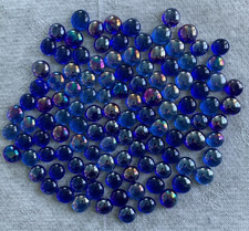 1 lb. 0.8 oz FLAT BLUE GLASS MARBLES