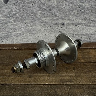 Vintage Suzue Sealed-Tech Rear Hub 36H Nutted High Flange Silver
