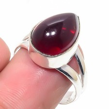 Red Carnelian Gemstone Handmade 925 Sterling Silver All Size Ring For Gift