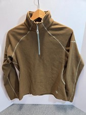 Mountain Hardwear Fleece Jacket Women's Medium Polartec Pullover 1/4 Zip Green