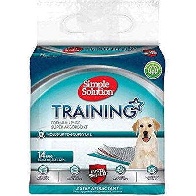 Simple Solution saugfähige Premium Hunde- und Welpen-Trainingspads - 14er-Pack