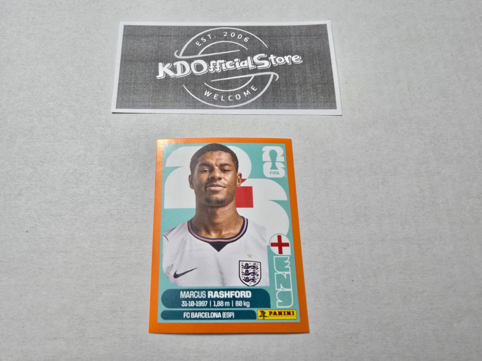 Panini 2026 FIFA World Cup Stickers Orange Parallel ENG19 Marcus Rashford