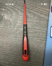 Image of Bahco VDE Screwdriver Insulated ElectricianPhillips Pozi PHO×75 BE-8600S Ergo