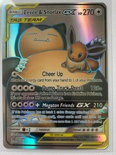 Pokemon Full Art Eevee & Snorlax GX Team Up 171/181