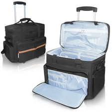 SUNDOY Rolling 42 x 23 x 35 cm (17.3 x 9.8 x 13.4 inches), Black-brown 