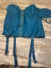 Fredericks of Hollywood Satin Bue  Corset Bustier Womens 38C — photo 1