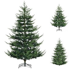 HOMCOM Artificial Christmas Tree Holiday Xmas Tree with Pine Shape