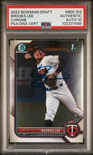 2022 Bowman Draft #BDC153 Brooks Lee PSA A Auto 10