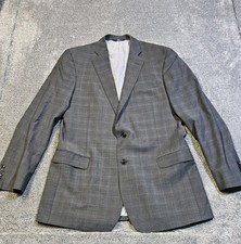 Brooks Brothers 346 Explorer Fitzgerald Fit Gray Suit Blazer Size 42L Wool Blend