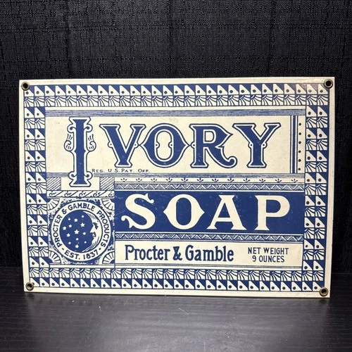 IVORY SOAP PROCTER & GAMBLE PORCELAIN ENAMEL METAL SIGN VINTAGE REPRODUCTION