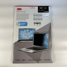 3M 14" Laptop Privacy Screen PF140W9B 16:9 Anti-Glare Filter for Confidentiality