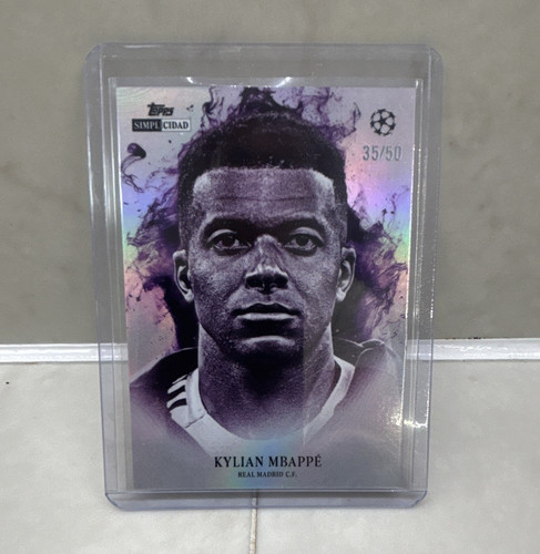 Topps Simplicidad Kylian Mbappé Real Madrid UEFA Retrato Insert 35/50