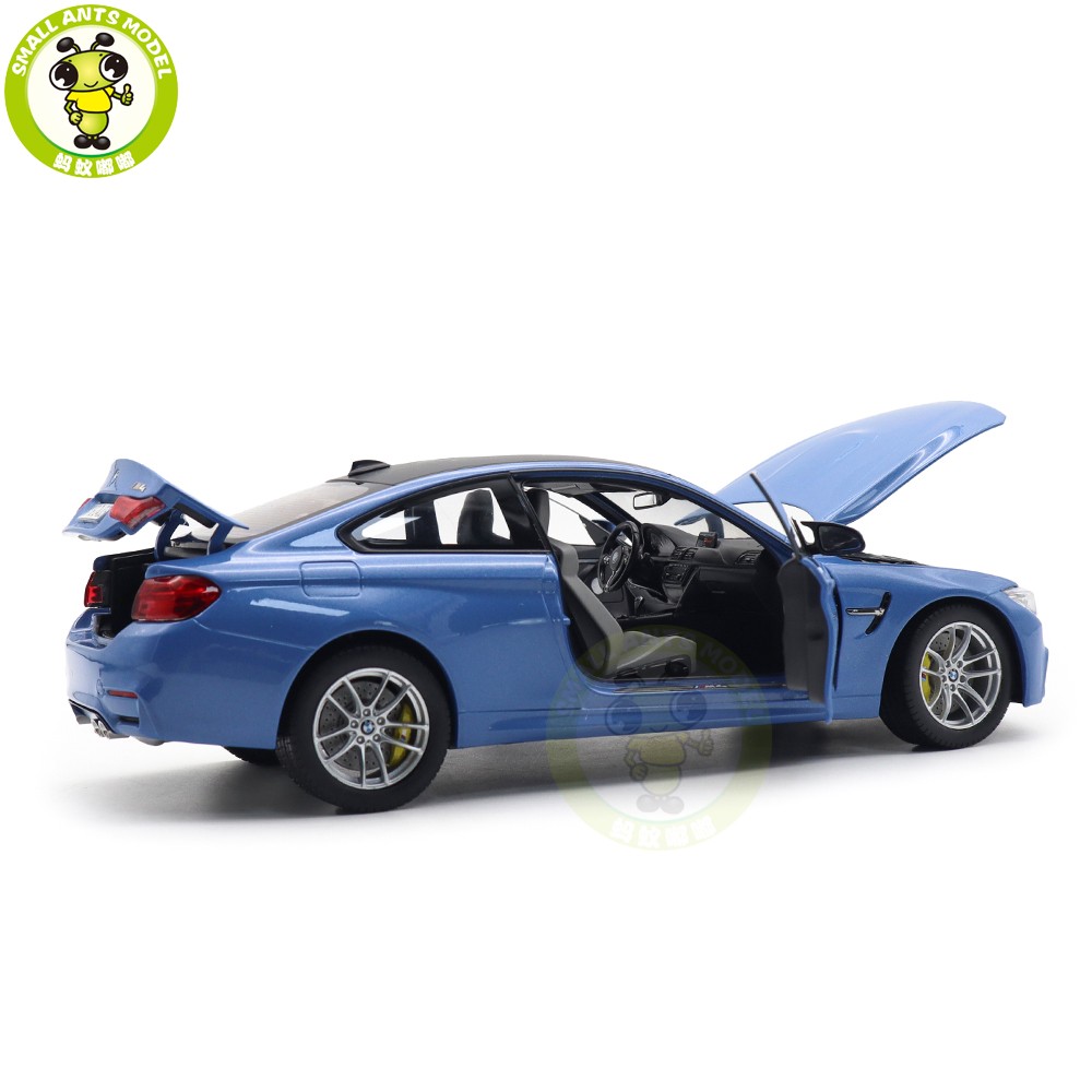 1/18 Paragon BMW M4 F82 2014 Blue Diecast Model Car Toys Friends