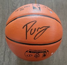 Kristaps Porzingis Signed NBA Gamball Series Spalding (Fanatics & Steiner COA)