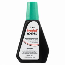 Self-Inking Stamp Ink - 1oz Refill Bottle- Green 1 fl oz