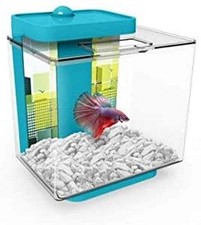 1.35 Gallon Betta Aquarium Provides no Mess, no Stress Maintenance and Includes