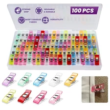 100pcs Sewing Clips for Fabric, Multipurpose Fabric Clips for Sewing and Quil