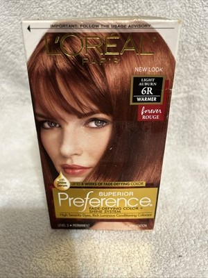 L'oreal Superior Preference Fade Defying Color + Shine 6R Light Auburn Warmer