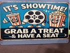 It’s Showtime Grab A Treat Metal Sign 8x12 Man Cave Garage — photo 1