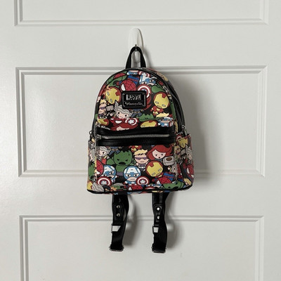 Loungefly Marvel Spider-Man Heroes Mini Backpack Faux Leather Multicolor Zip