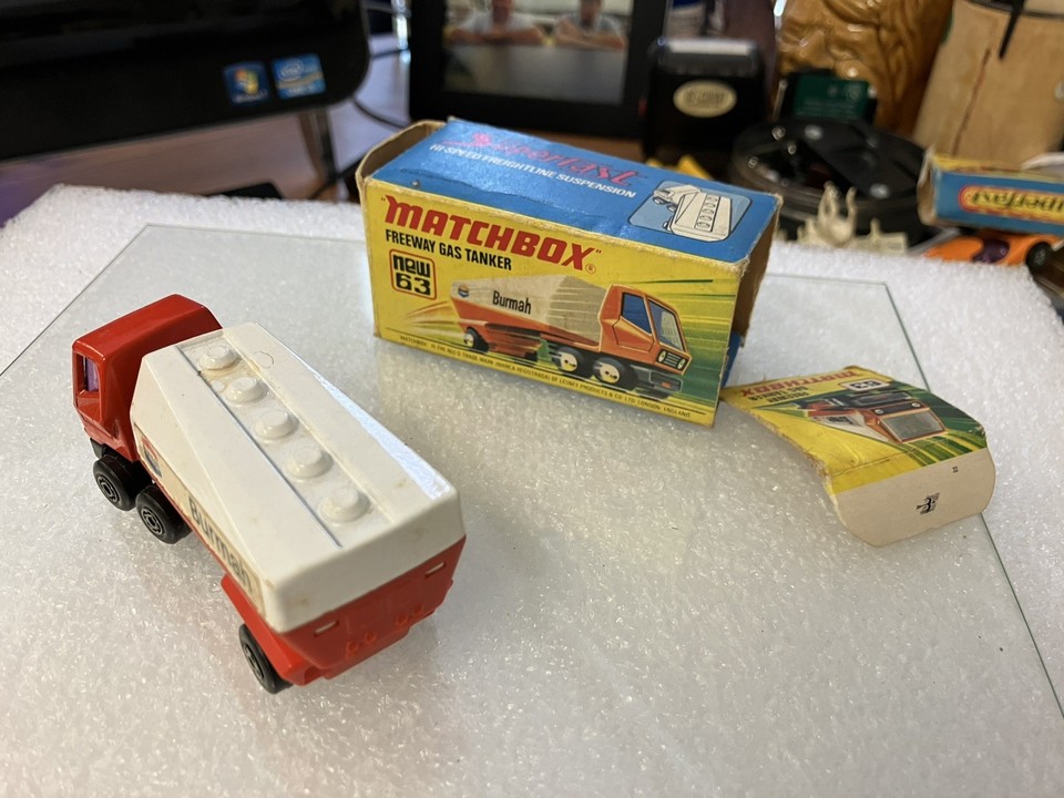 Camion Miniature Matchbox Superfast Gas Tanker N°63 - Vintage 1973 - Occasion - Collection B-15