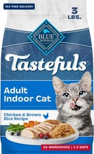 Blue Buffalo Tastefuls Chicken Adult Indoor Dry Cat Food, 3 lb
