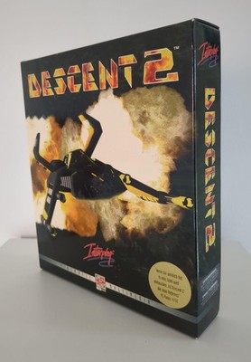DESCENT 2 II PC CD-ROM Big Box DOS Win95 Interplay Vintage Retro 3D Vollständig
