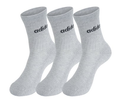 Adidas Men HC Crew Ankle 3 Pairs Socks Gray 3PP Running Casual Sock GE6172  | eBay