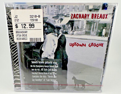 Zachary Breaux - Uptown Groove [ NEW CD + RARE Hype Sticker! 1997 Zebra ] SEALED