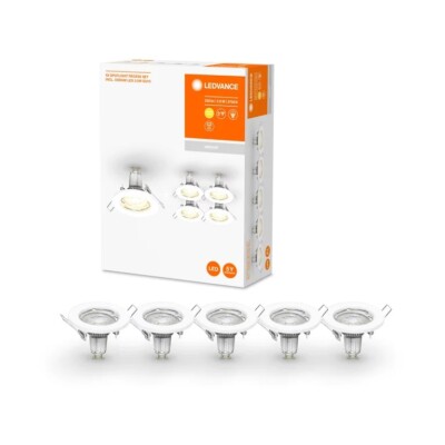 5ER Ledvance Spotlight Reflektor Lampe 2,6W Einbaustrahler GU10 Decken Leuchte