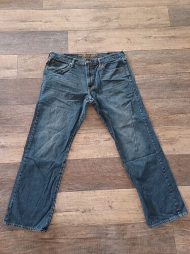 American Eagle Jeans 38x34 Mens Loose Fit Straight Leg Dark Wash Measures 40x32