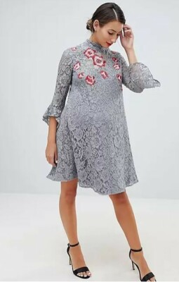 little mistress embroidered dress Black Embroidered Midaxi Dress main image 0