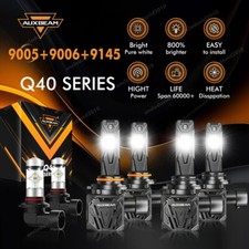 For Chevy Silverado 1500 2003-2006 6x New Auxbeam Led Headlight Fog Bulbs Combo For Chevy Silverado 1500 2003-2006 6x New Auxbeam Led Headlight Fog Bulbs Combo