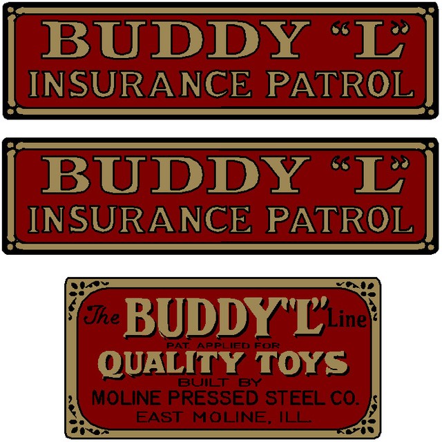 BUDDYL INSURANCE PATROL DECAL SET eBay
