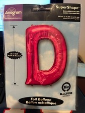 Anagram Helium Foil Balloon 33 Inch Letter D Brand New