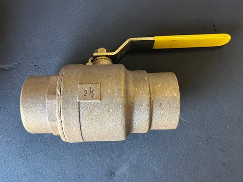 2-1/2" Sweat, Standard Port, Bronze Brass Ball Valve, 600 WOG, 150 WSP, USA