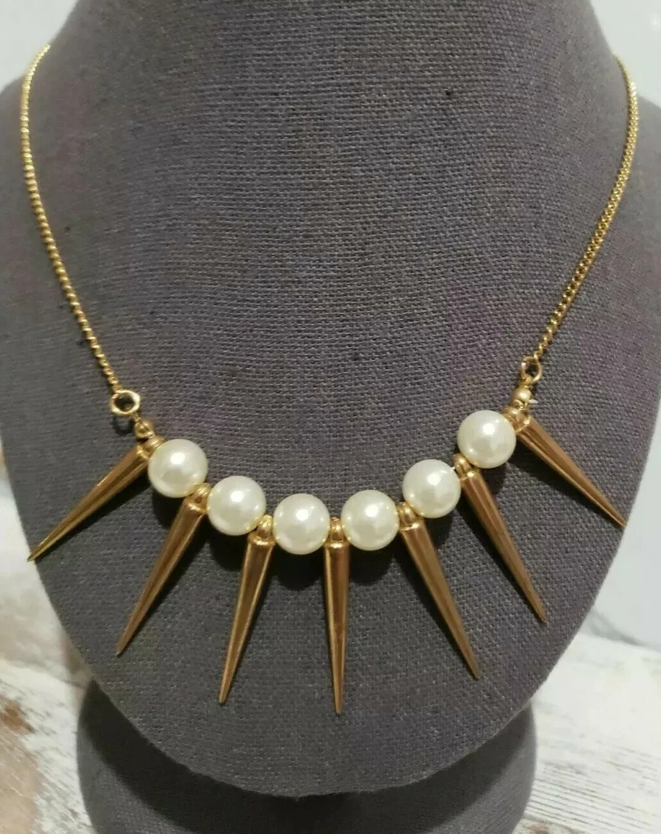 Gold on sale spike choker