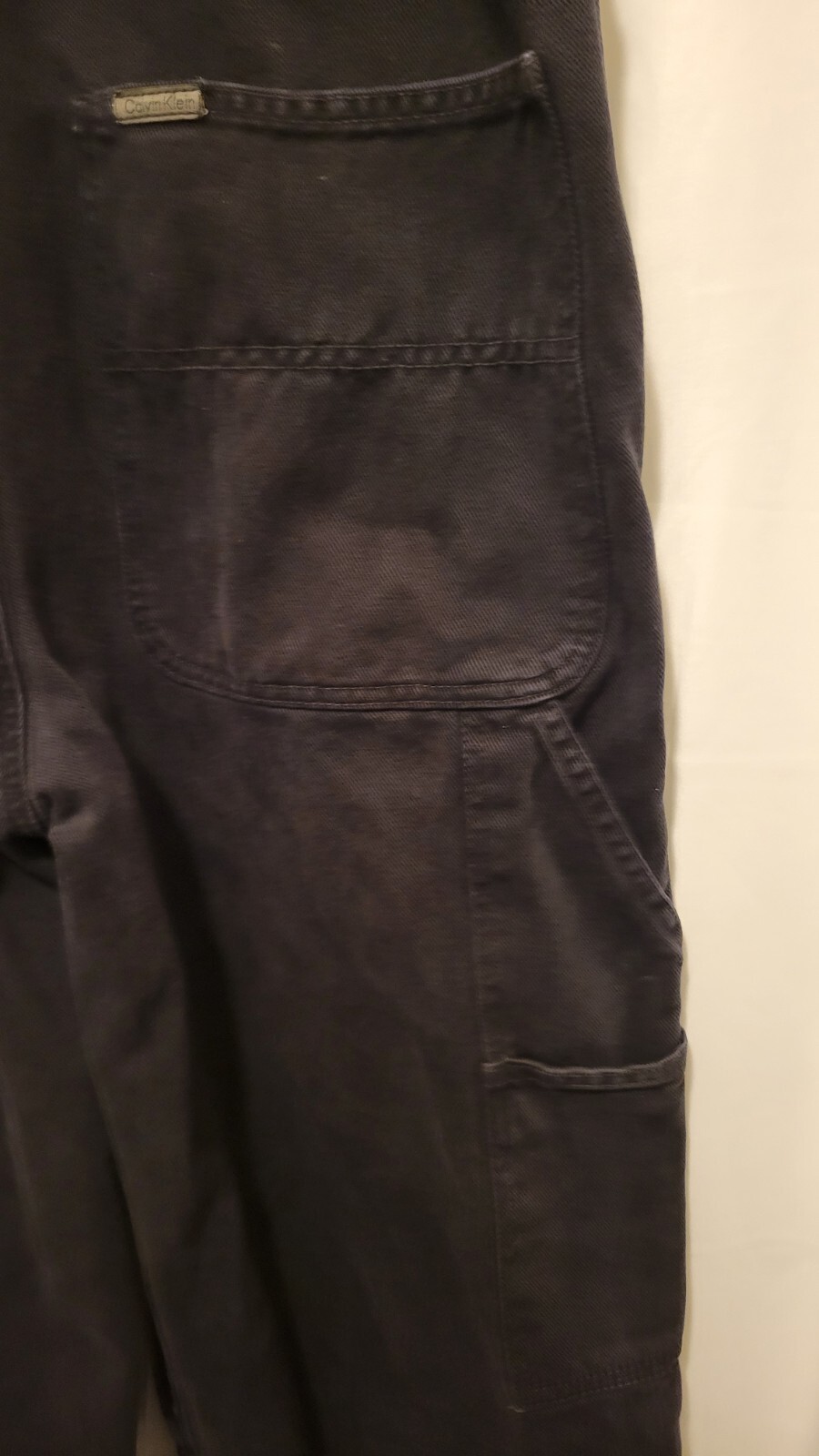 Rare 90s Calvin Klein Overalls Black Denim Womens Size Large image 10
