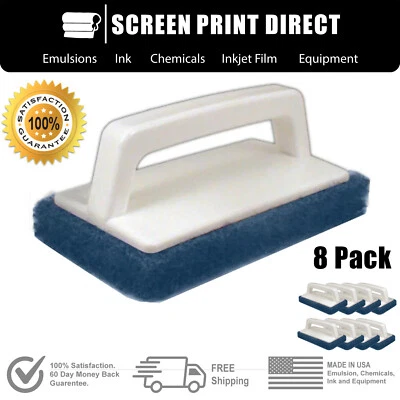 SCREEN PRINT DIRECT™ Ecotex® Scrub Pad / Brush For Screen Printing Great for Reclaiming Mesh Safe (8)